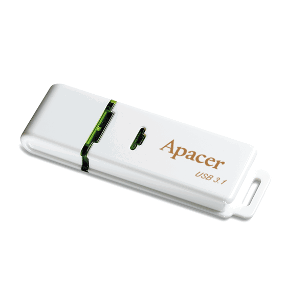 USB ფლეშ მეხსიერაბა Apacer USB3.1 Flash Drive AH358 16GB White 