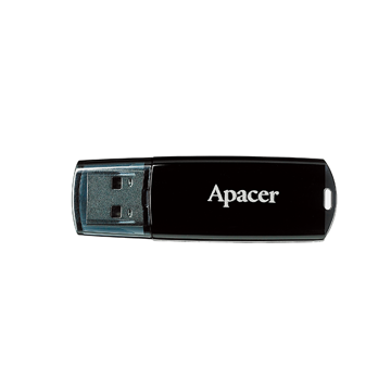 USB ფლეშ მეხსიერაბა Apacer USB2.0 Flash Drive AH322 16GB Black