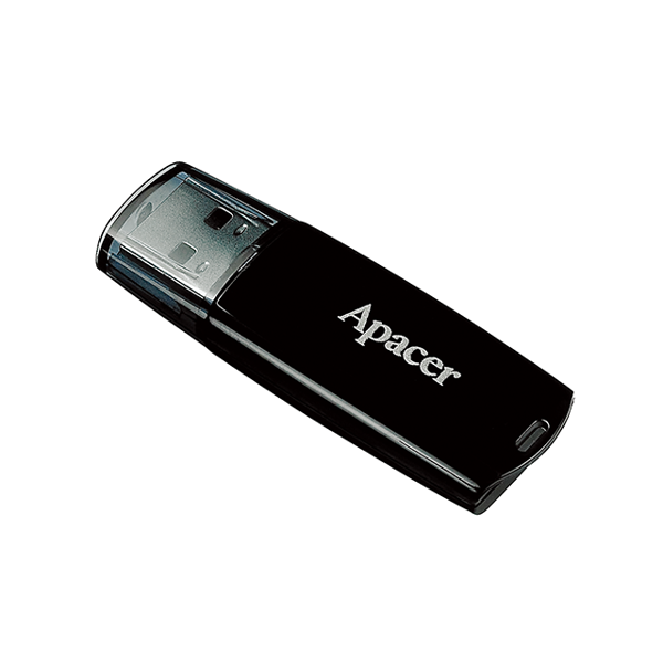 USB ფლეშ მეხსიერაბა Apacer USB2.0 Flash Drive AH322 16GB Black