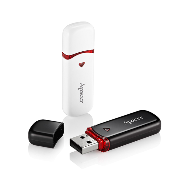 USB ფლეშ მეხსიერაბა Apacer USB2.0 Flash Drive AH333 16GB Black