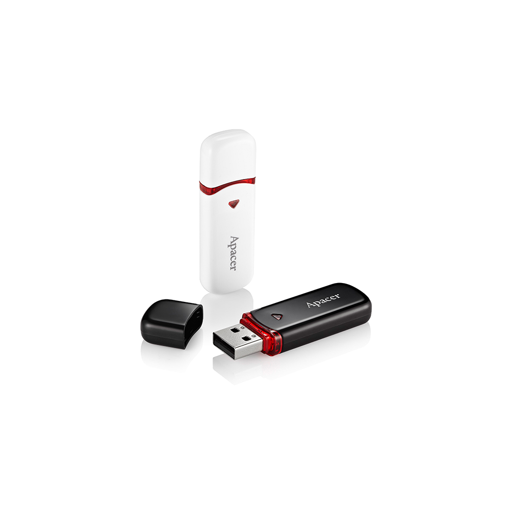 USB ფლეშ მეხსიერაბა Apacer USB2.0 Flash Drive AH333 64GB White