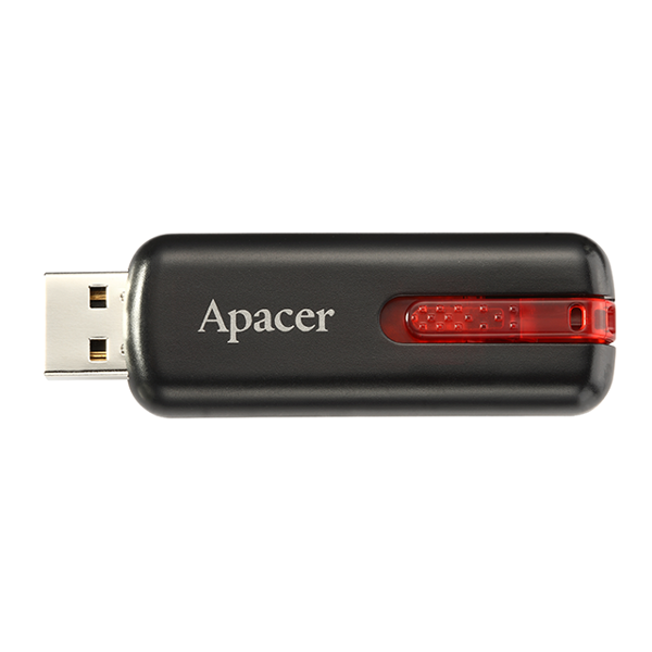 USB ფლეშ მეხსიერაბა Apacer USB2.0 Flash Drive AH326 16GB Black