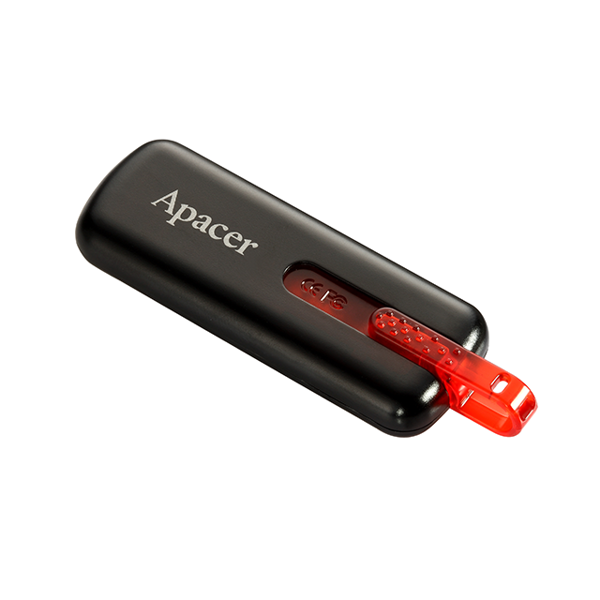 USB ფლეშ მეხსიერაბა Apacer USB2.0 Flash Drive AH326 16GB Black