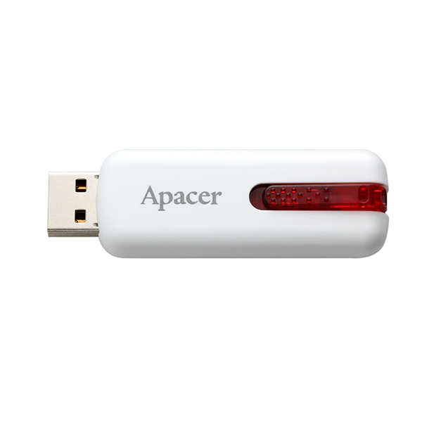 USB ფლეშ მეხსიერაბა Apacer USB2.0 Flash Drive AH326 32GB White