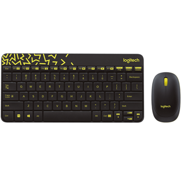 კლავიატურა + მაუსი Logitech Wireless Combo MK240 Nano - EMEA -Russian Layout Black