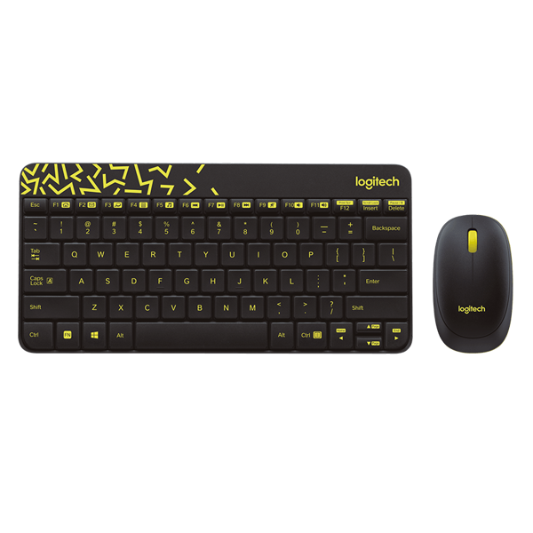 კლავიატურა + მაუსი Logitech Wireless Combo MK240 Nano - EMEA -Russian Layout Black