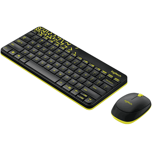 კლავიატურა + მაუსი Logitech Wireless Combo MK240 Nano - EMEA -Russian Layout Black