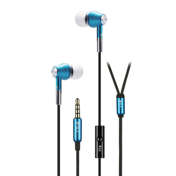 ყურსასმენი 2E S2 IES2BL Metal Skin with control switch&mic Wired Blue