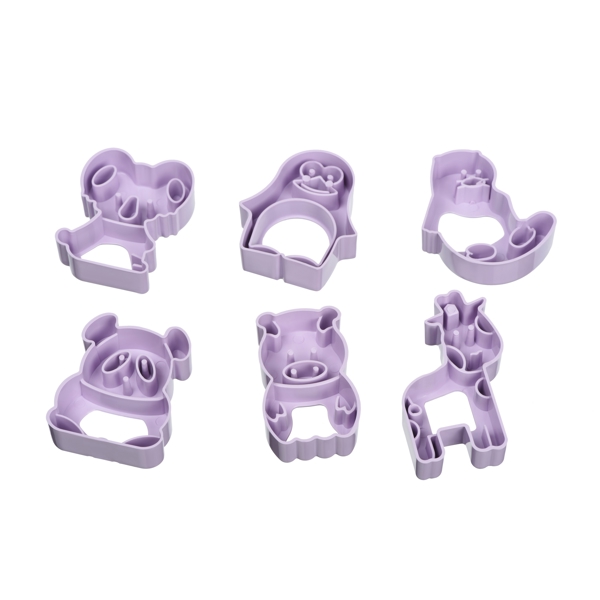 ARDESTO AR2309LP Animals Biscuit Moulds 6 pcs, lilac