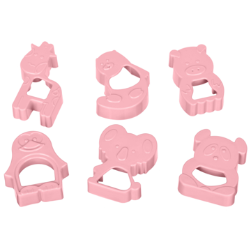 ARDESTO AR2309PP Animals Biscuit Moulds 6 pcs, Pink