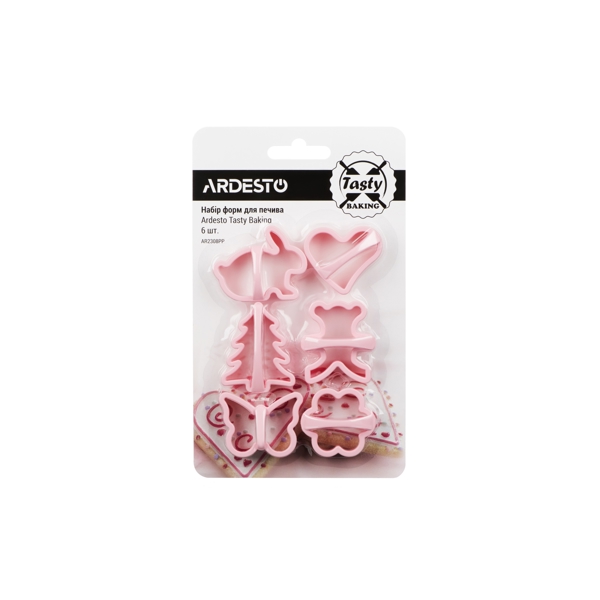 ARDESTO AR2308PP Elegance Biscuit Moulds 6 pcs, Pink