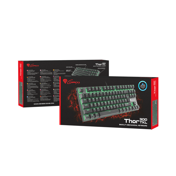 კლავიატურა GENESIS THOR 300 TKL Blue Gaming Mecanichal Keyboard