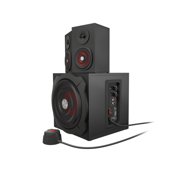 დინამიკი GENESIS HELIUM 600 Gaming Speakers 2.1 60W Red, Black