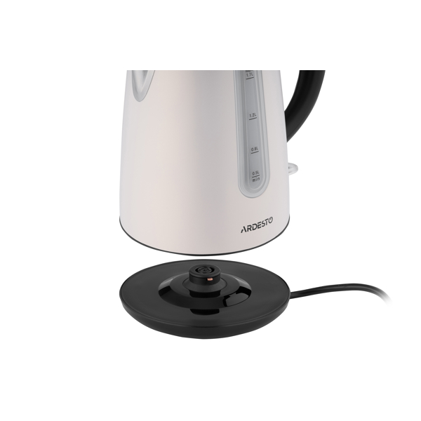 ელექტრო ჩაიდანი ARDESTO EKL-F300W, 2150W, 1.7L, Electric Kettle, White