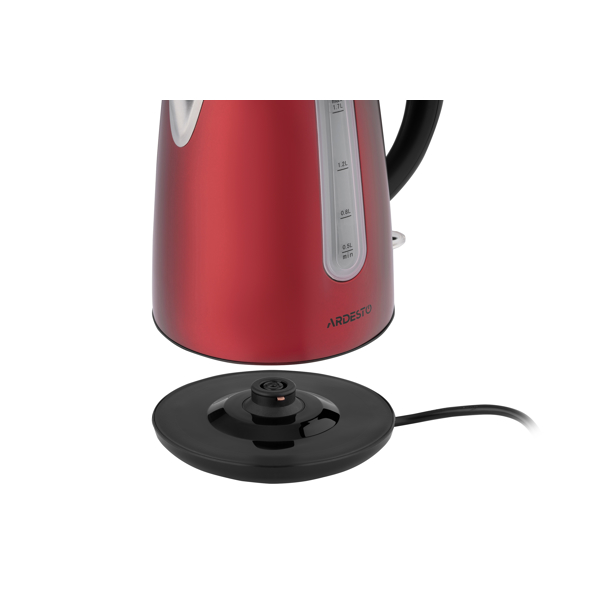 ARDESTO EKL-F300R, 2150W, 1.7L, Electric Kettle, Red