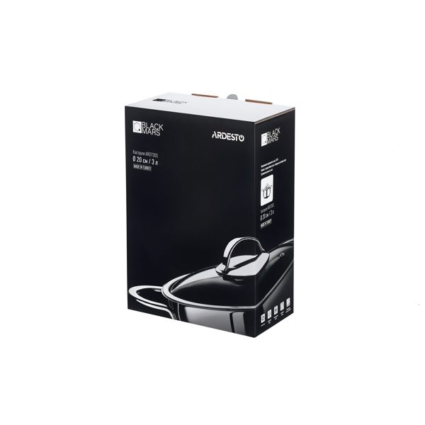 ქვაბი ARDESTO AR0730S Casserole BLACK MARS