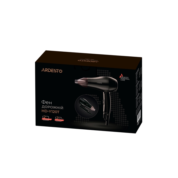 სამგზავრო ფენი ARDESTO HD-Y120T Hair dryer Black