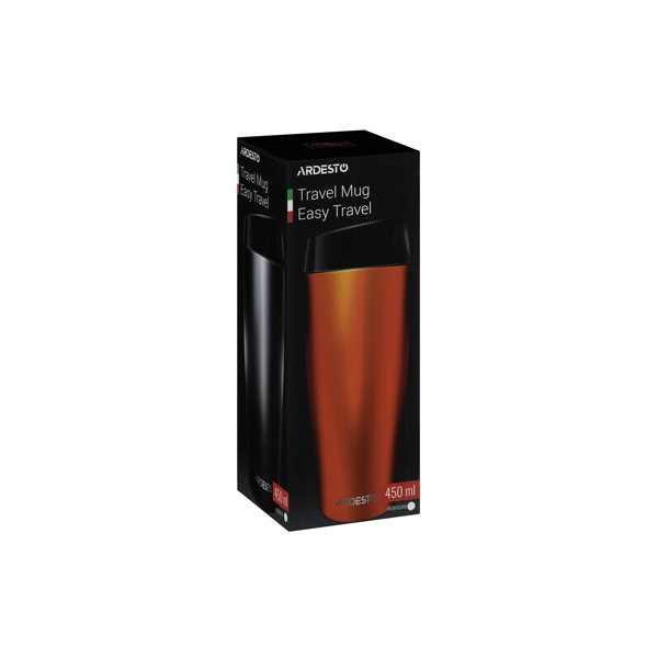 თერმოსი ARDESTO AR2645TB Travel mug Easy travel 450 ml, Black