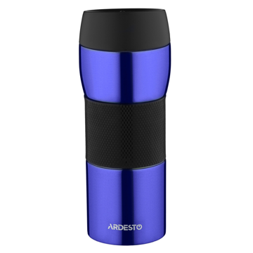 თერმოსი ARDESTO AR2645STB Travel mug Easy travel 450 ml, Silocone, Blue