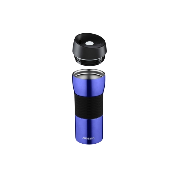 თერმოსი ARDESTO AR2645STB Travel mug Easy travel 450 ml, Silocone, Blue