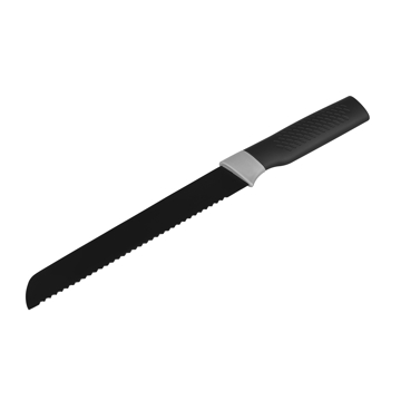 სამზარეულოს დანა ARDESTO AR2015SK Bread knife Black Mars, 33 сm, Black, Plastic