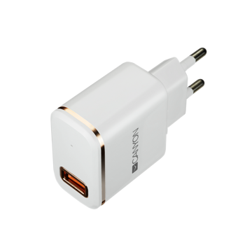 მობილურის დამტენი CANYON Universal 1xUSB AC charger CNE-CHA043WR