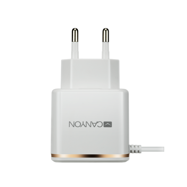 მობილურის დამტენი CANYON Universal 1xUSB AC charger CNE-CHA043WR