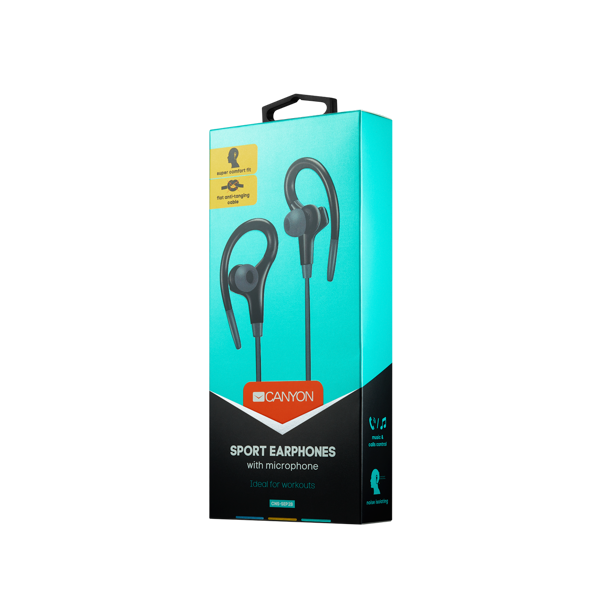 ყურასასმენი CANYON Stereo sport earphones CNS-SEP2B