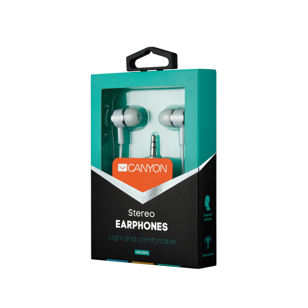 ყურასასმენი CANYON Stereo earphones with microphone CNE-CEPM01W