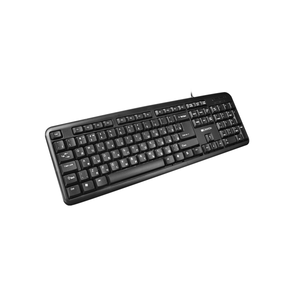 კლავიატურა CANYON Wired Keyboard CNE-CKEY01-RU