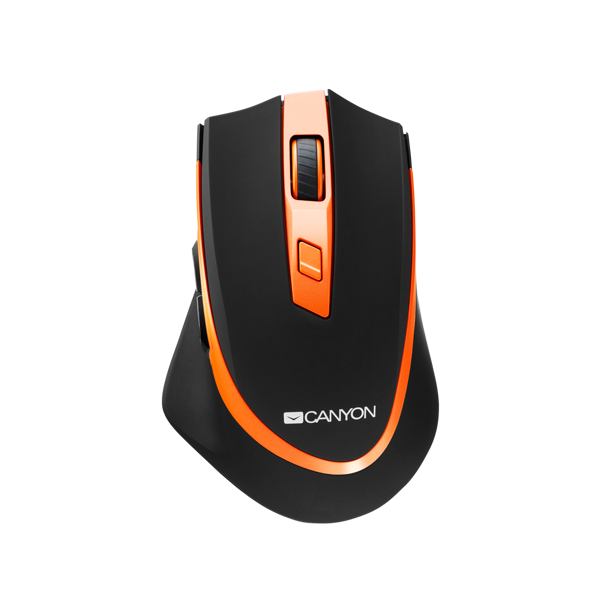 მაუსი Canyon 2.4 GHz Wireless Black/orange CNS-CMSW13BO