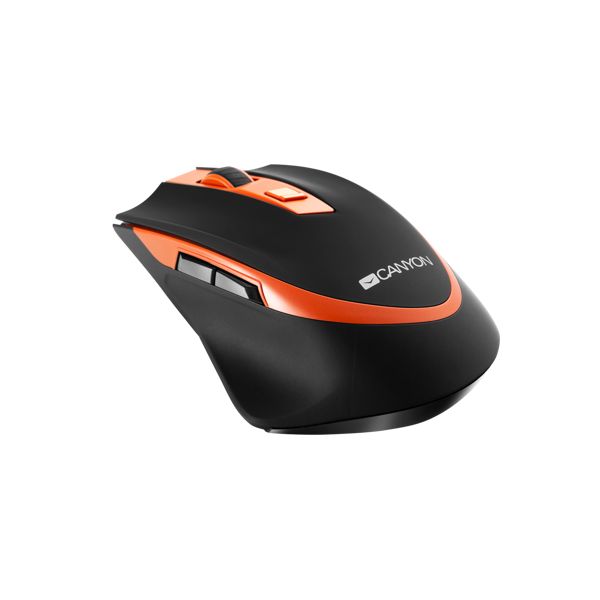 მაუსი Canyon 2.4 GHz Wireless Black/orange CNS-CMSW13BO