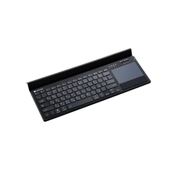 კლავიატურა და მაუსი CANYON wireless keyboard Black CND-HBTK7-RU