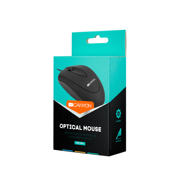 CANYON wired optical Mouse with 3 buttons CNE-CMS1