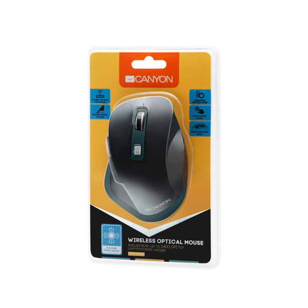 მაუსი CANYON 2.4Ghz Wireless mouse CNS-CMSW14DG