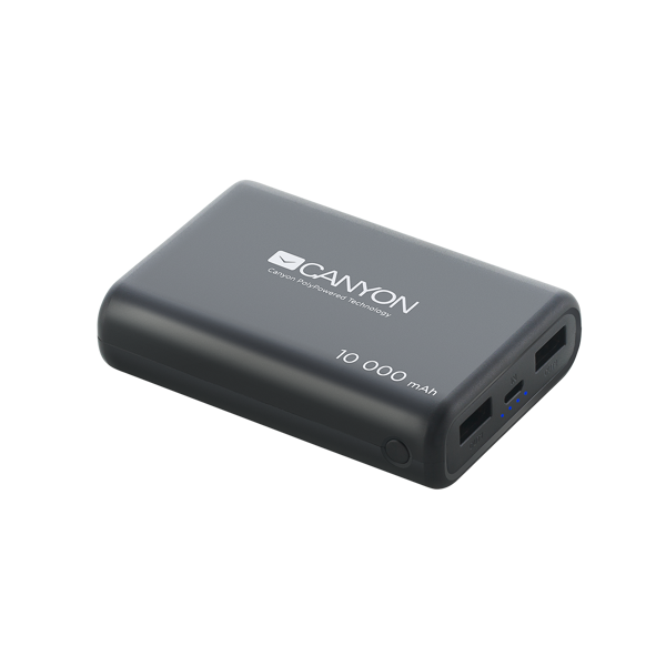 პორტატული დამტენი CANYON Power bank 10000mAh CNS-CPBP10B