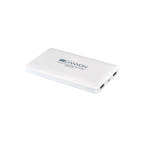 პორტატული დამტენი CANYON Power bank 15000mAh CNS-TPBP15W