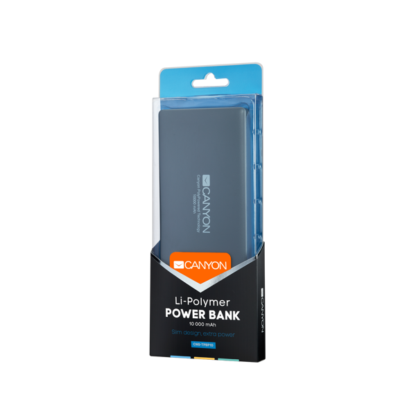 პორტატული დამტენი CANYON  Power bank 10000mAh CNS-TPBP10DG