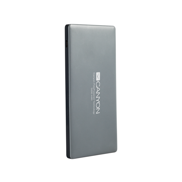 პორტატული დამტენი CANYON Power bank 5000mAh CNS-TPBP5DG