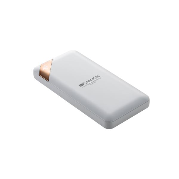 პორტატული დამტენი CANYON Power bank 10000mAh CNE-CPBP10W