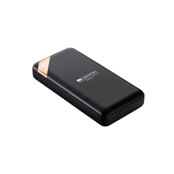 პორტატული დამტენი CANYON Power bank 20000mAh CNE-CPBP20B