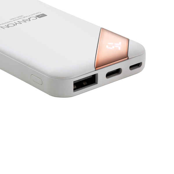 პორტატული დამტენი CANYON Power bank 5000mAh CNE-CPBP5W