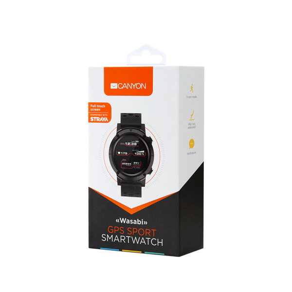 სმარტ საათი SANYON Smart watch, 1.3inches IPS full touch screen CNS-SW82BB