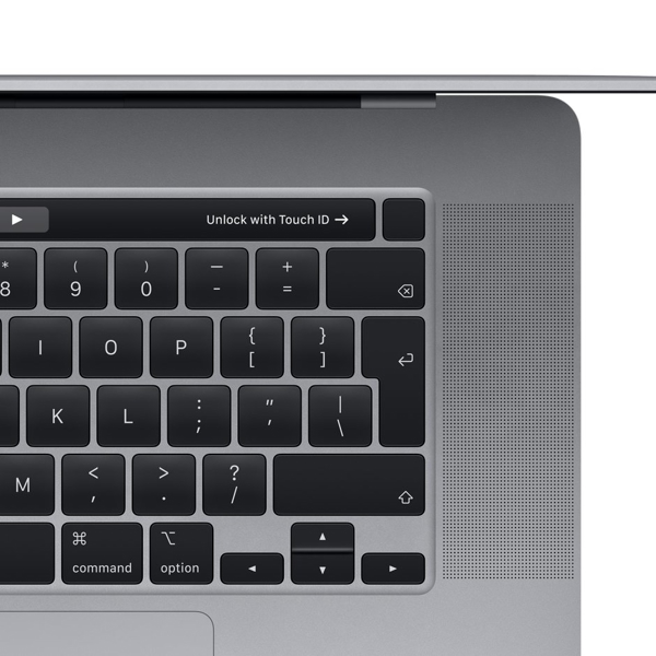 ნოუთბუქი Apple A2141 MacBook Pro 16" with Touch Bar, 16GB, 512GB, Intel Core i7, Space Gray