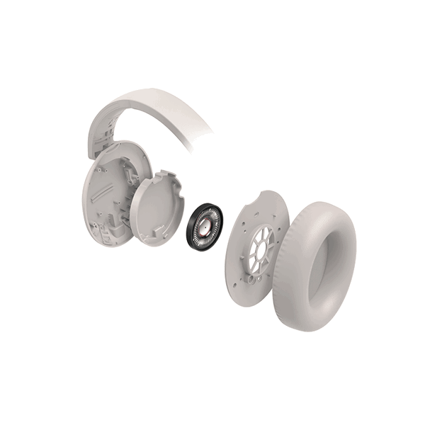 ყრსასმენი TCL Over-Ear Bluetooth + ANC Headset HRA Cement Gray