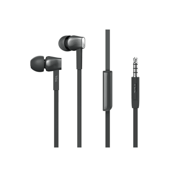 ყურსასმენი TCL SHADOW BLACK IN-EAR HEADPHONES WITH MIC - MTRO100BK