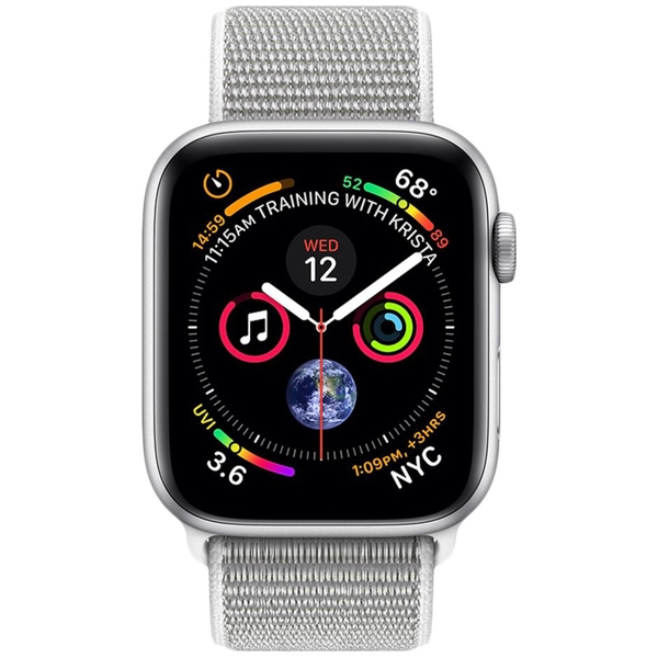 სმარტ საათი Apple A1977 Watch Series 4 GPS, 40mm, Smartphone - Silver, Seashell Sport Loop