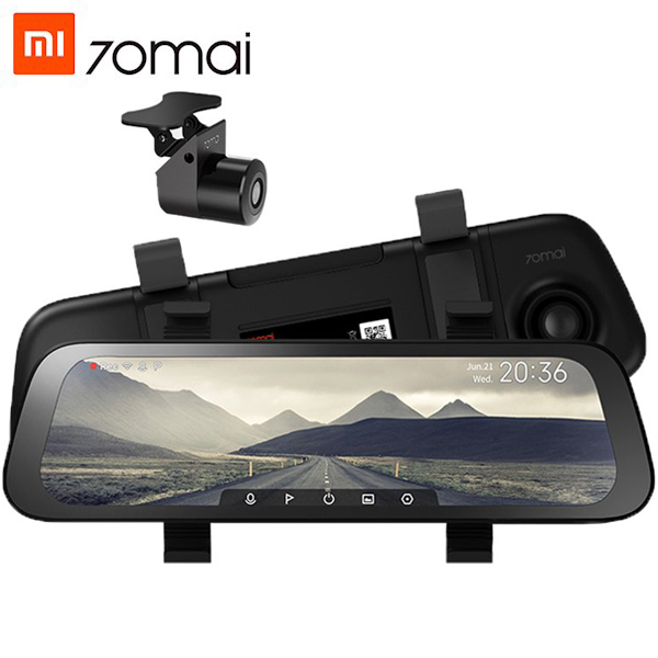 მანქანის ვიდეო რეგისტრატორი Xiaomi 70Mai Rearview Mirror Dash Cam Midrive D07 with RC04 