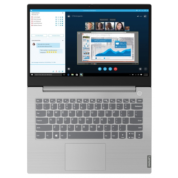 ნოუთბუქი Lenovo ThinkBook 14'' FHD I5-1035U 8GB, 256GB SSD, W10 Pro