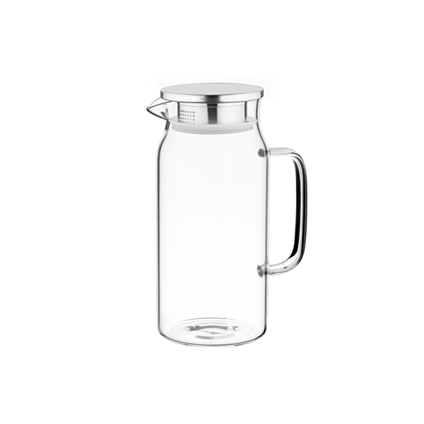 ARDESTO Pitcher with lid 1200 ml borosilicate glass